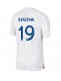 Billige Frankrike Karim Benzema #19 Bortedrakt VM 2022 Kortermet